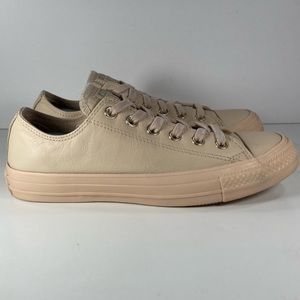 Converse 156662C Chuck Taylor All Star Blush Lo Leather Sneakers Women's Size 8